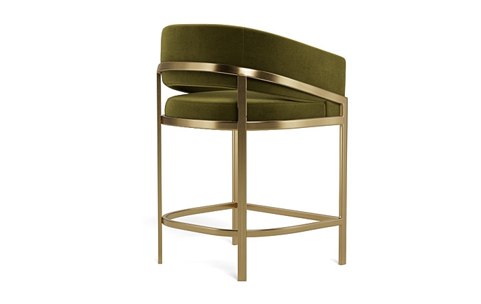 Mina Metal Framed Upholstered Stool - Image 3