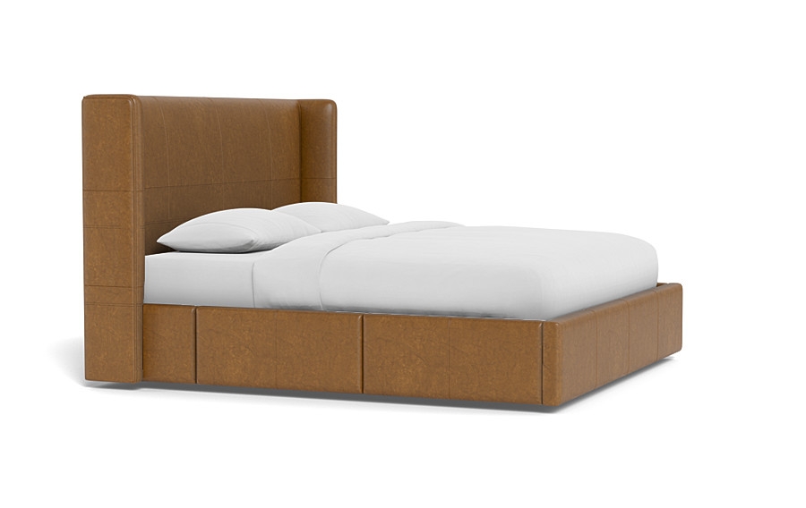Graham Leather Upholstered Bed with Storage Option - Image 2