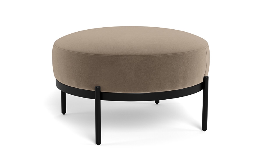 Kyle Round Stool Ottoman - Image 1
