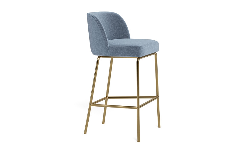 Graham Metal Framed Upholstered Bar Stool - Image 2