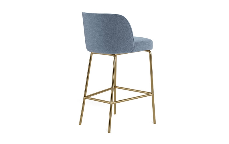 Graham Metal Framed Upholstered Bar Stool - Image 4