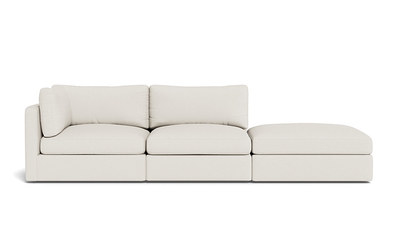 Tatum Modular Sofa with Open Ottoman - Image 0