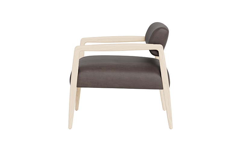 Gwen Leather Accent Chair - Image 1