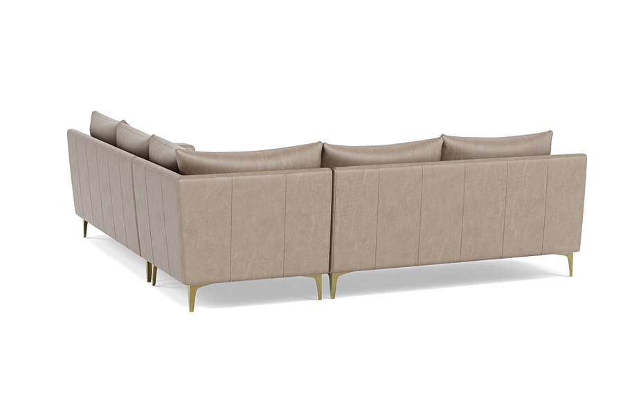 Sloan Leather 4-Seat Corner Sectional Sofa - Image 4