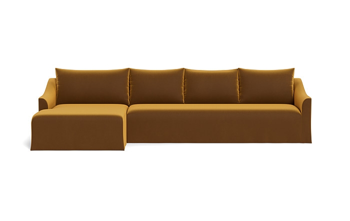 Dixon Slipcovered 4-Seat Left Chaise Sectional - Image 0