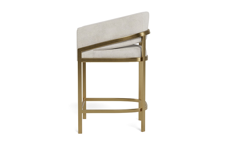Mina Metal Framed Upholstered Stool - Image 1