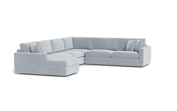 James 4-Piece 5-Seat Corner Chaise Sectional Left - Image 1