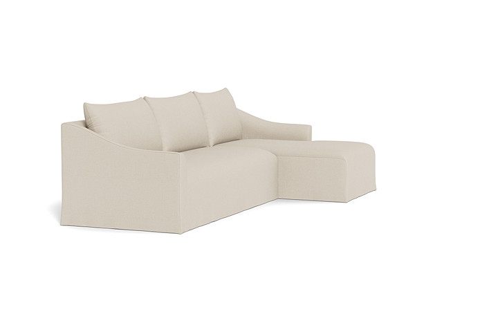 Dixon Slipcovered 3-Seat Right Chaise Sectional - Image 2