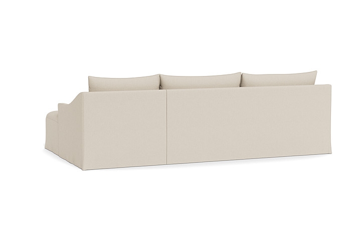 Dixon Slipcovered 3-Seat Right Chaise Sectional - Image 1