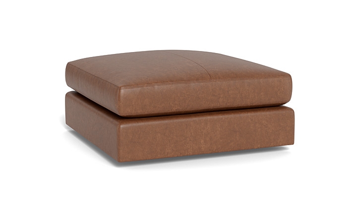 Beckham Leather Modular Square Ottoman - Image 1