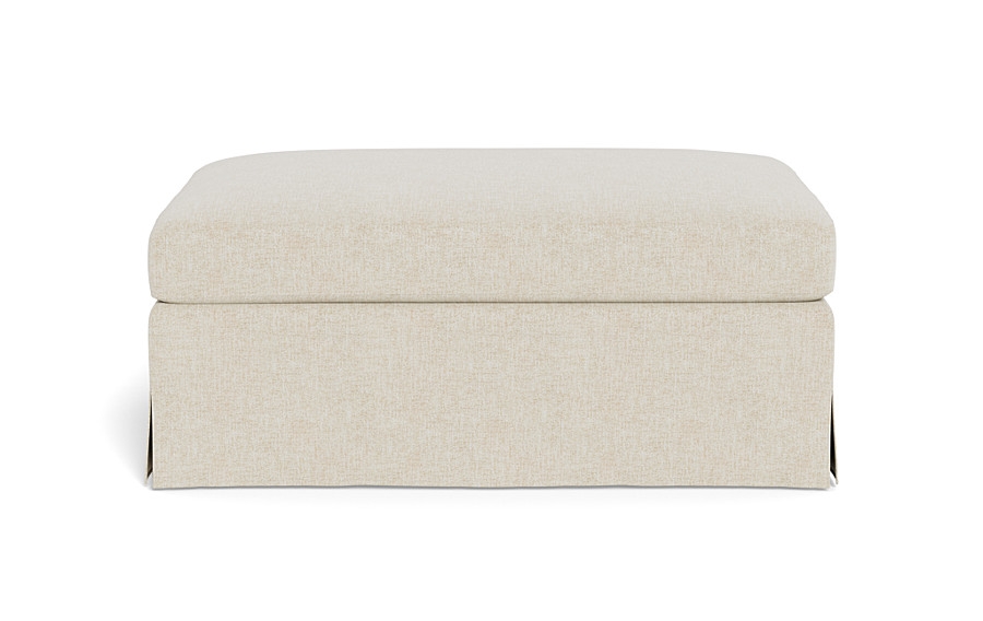 Sloan Slipcovered Ottoman - Image 0