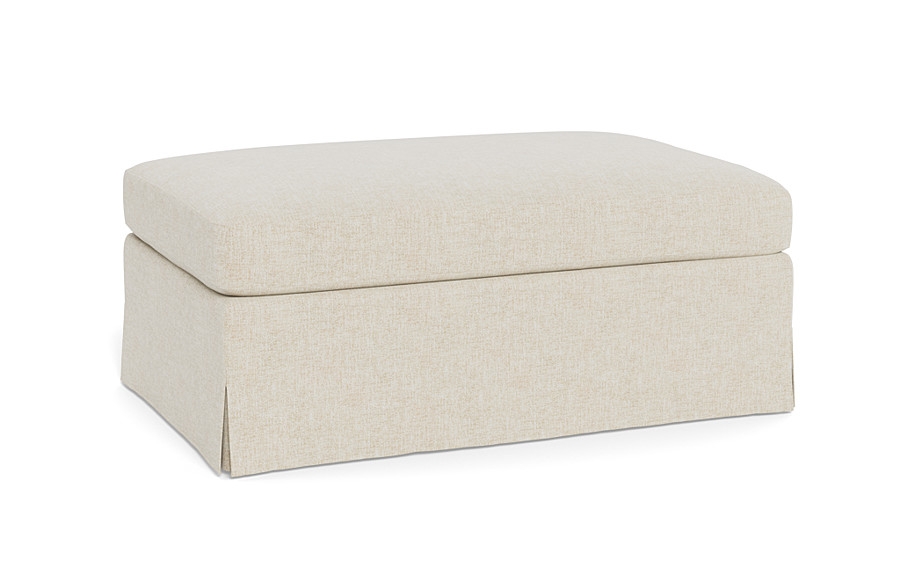 Sloan Slipcovered Ottoman - Image 2