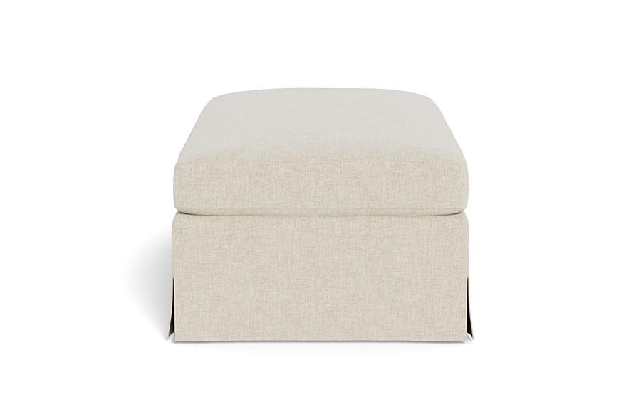 Sloan Slipcovered Ottoman - Image 1