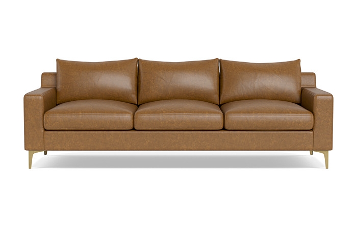 Sloan 3-Seat Leather Sofa - Image 0