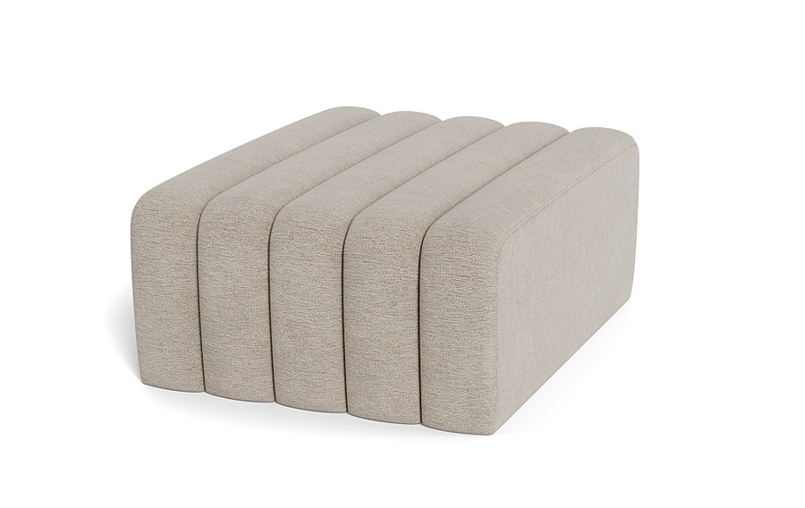Kellan Channel Tufted Coffee Table Ottoman - Image 1