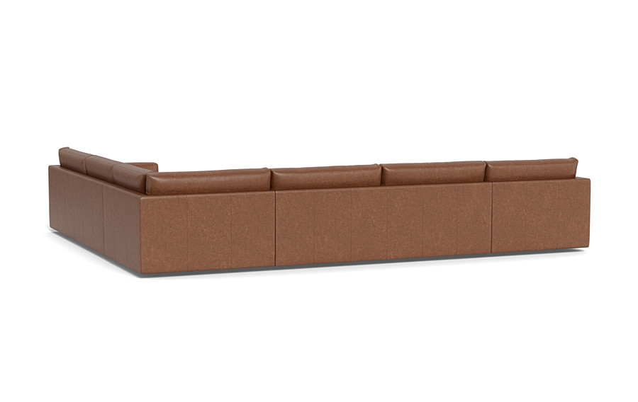 Lukas Leather 4-Piece 5-Seat Corner Chaise Sectional Left - Image 2