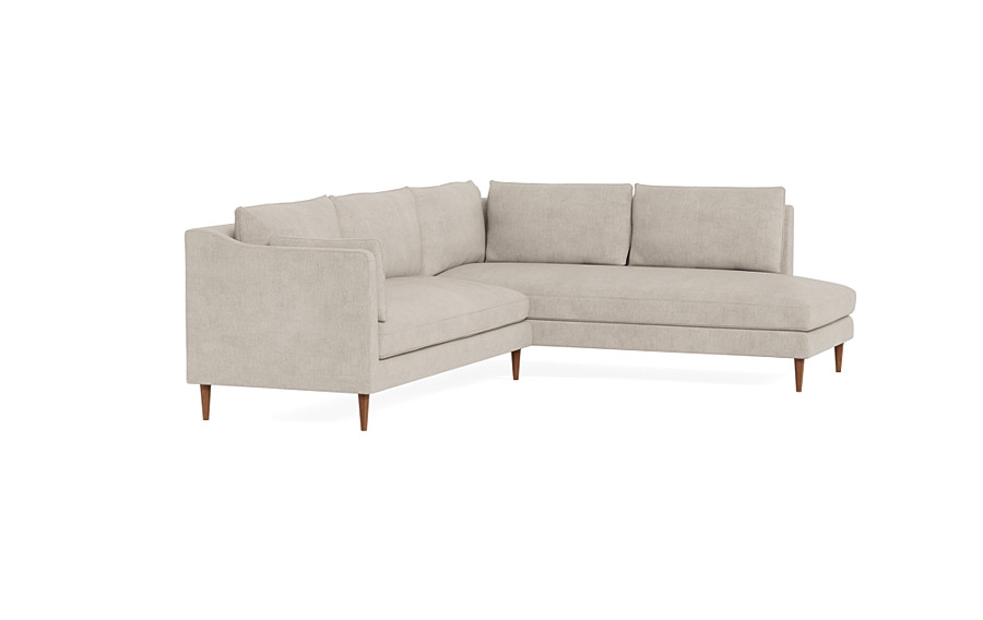 Caitlin 3-Seat  Bumper Sectional by The Everygirl® - Image 4