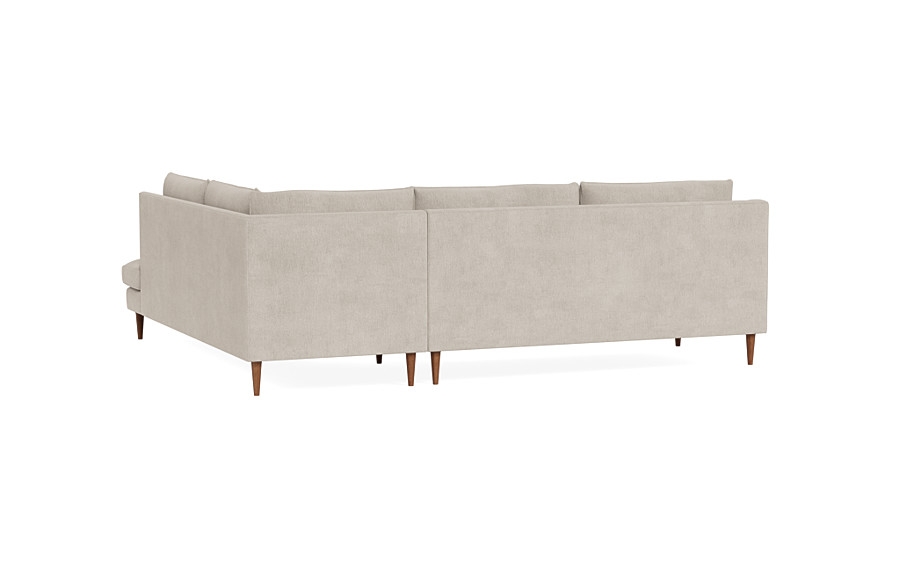Caitlin 3-Seat  Bumper Sectional by The Everygirl® - Image 3