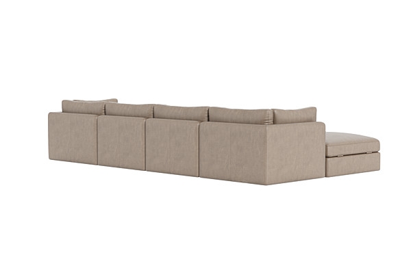 Tatum Leather Modular U-Chaise Sectional - Image 1