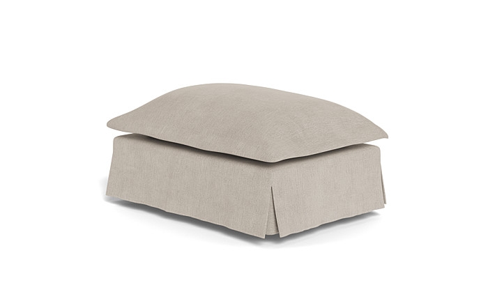 Skylar Rectangle Slipcovered Ottoman - Image 3