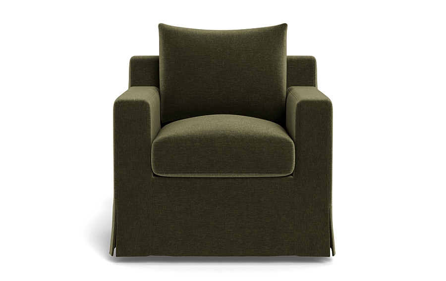 Sloan Slipcovered Swivel Chair - Image 0