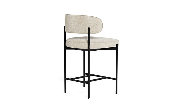 Hollis Metal Framed Upholstered Counter Stool - Image 4