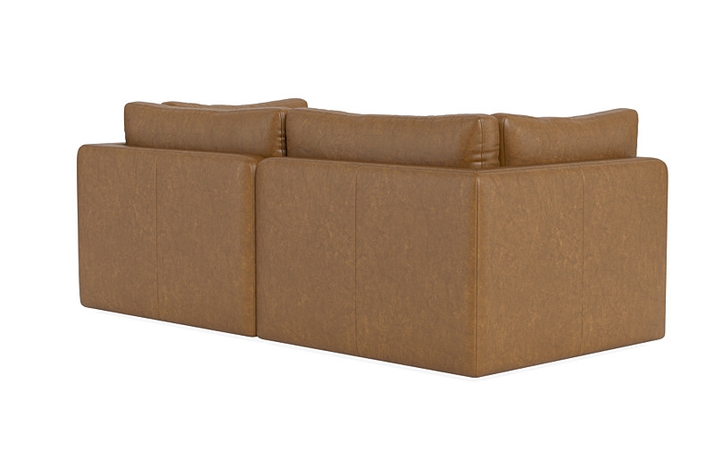 Tatum Modular Leather Loveseat - Image 3