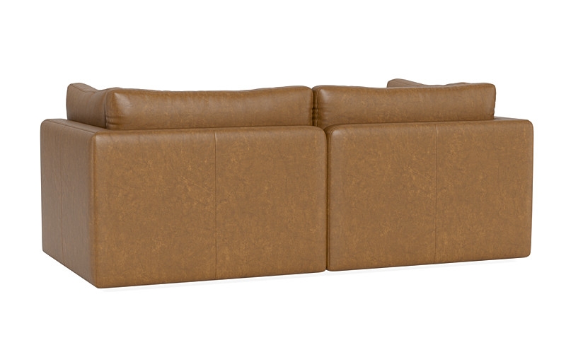 Tatum Modular Leather Loveseat - Image 4