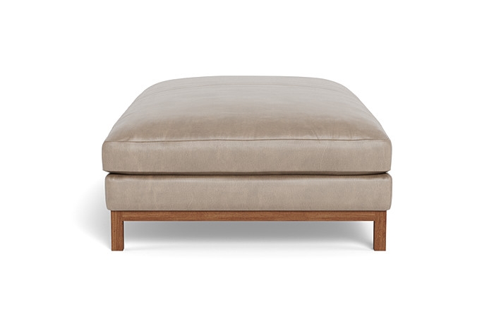 Jasper Leather Ottoman - Image 3