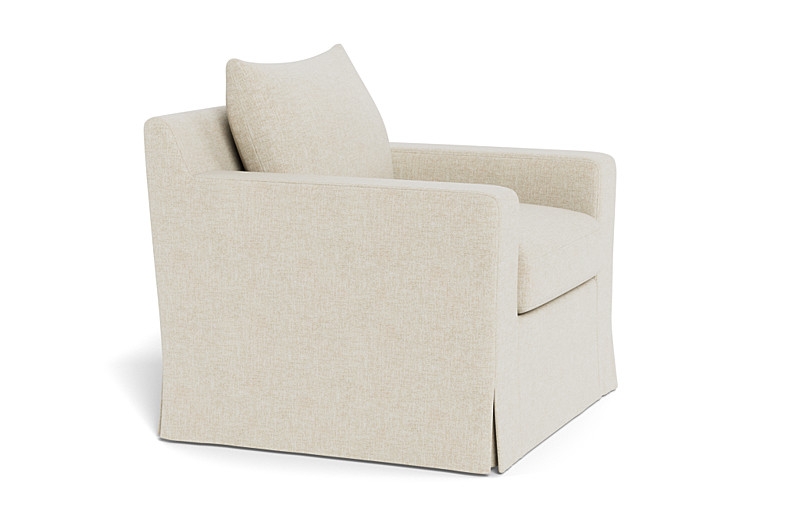 Sloan Slipcovered Swivel Glider Accent Chair - Image 3