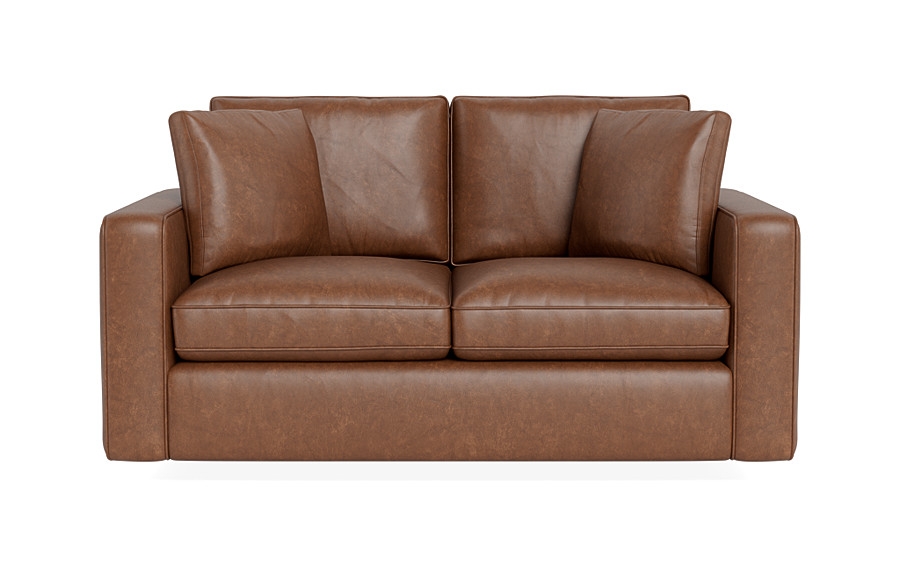 James Leather Loveseat - Image 0
