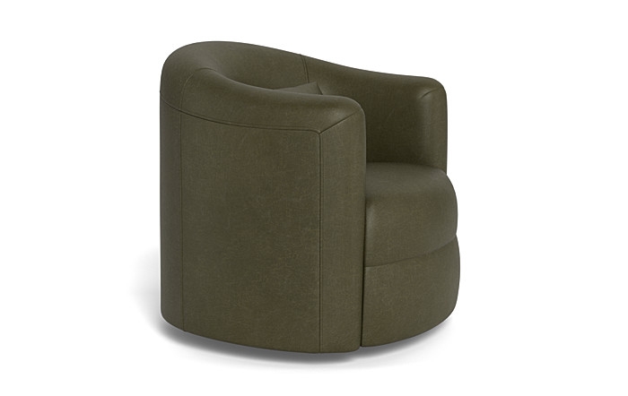 Fiona Leather Swivel Chair - Image 1