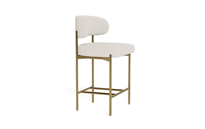 Hollis Metal Framed Upholstered Counter Stool - Image 1