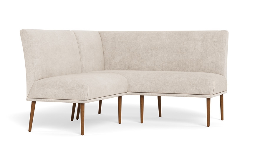Dorian Upholstered Petite Right Banquette with Tufting Option - Image 3