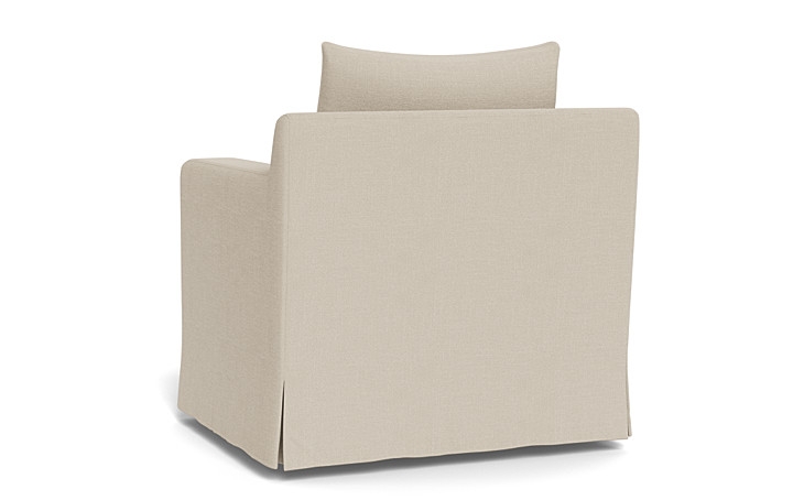 Sloan Slipcovered Swivel Chair - Image 1