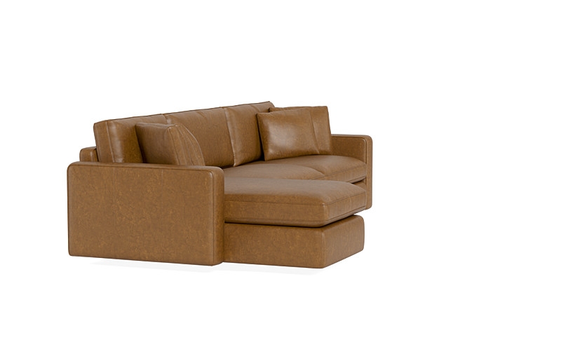 James Leather 3-Seat Left Chaise Sectional with Storage - Image 4