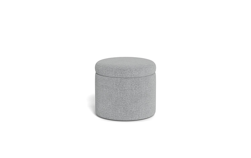 Colten Round Storage Stool Ottoman - Image 2