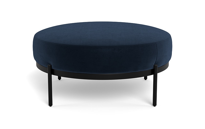 Kyle Round Coffee Table Ottoman - Image 1
