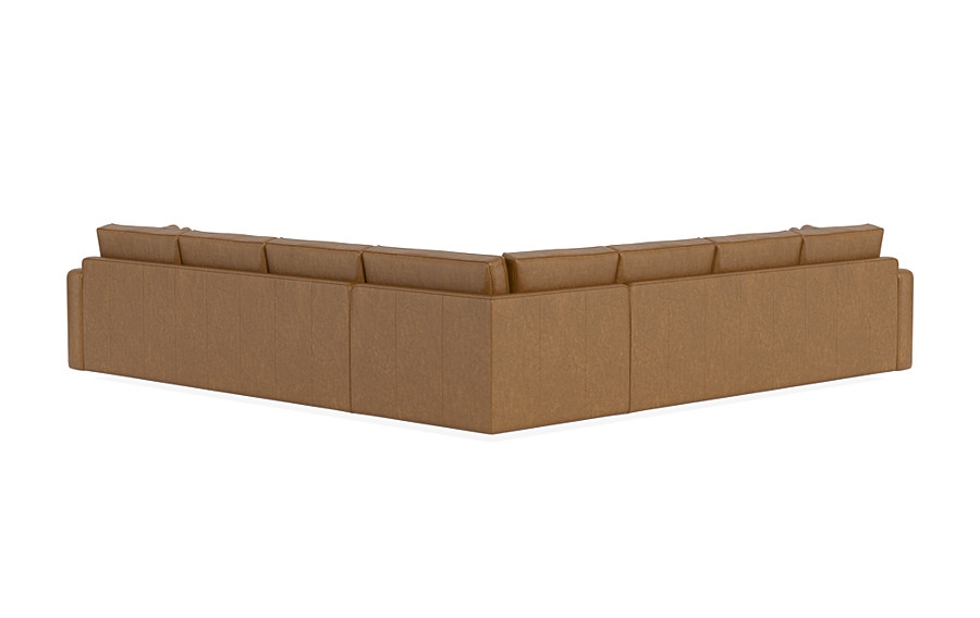 James Leather 3-Piece 6-Seat Corner Sectional - Image 3