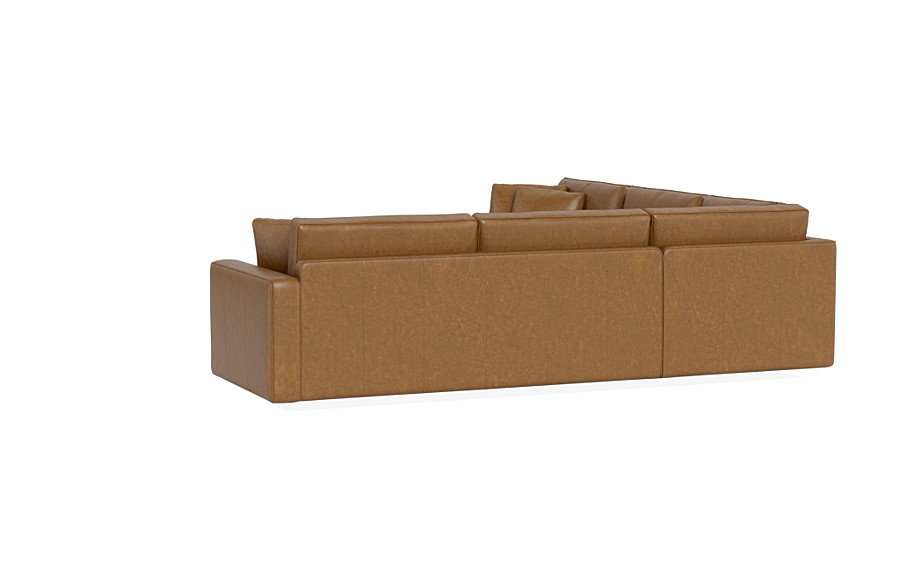 James Leather 3-Piece 4-Seat Corner Sectional - Image 1