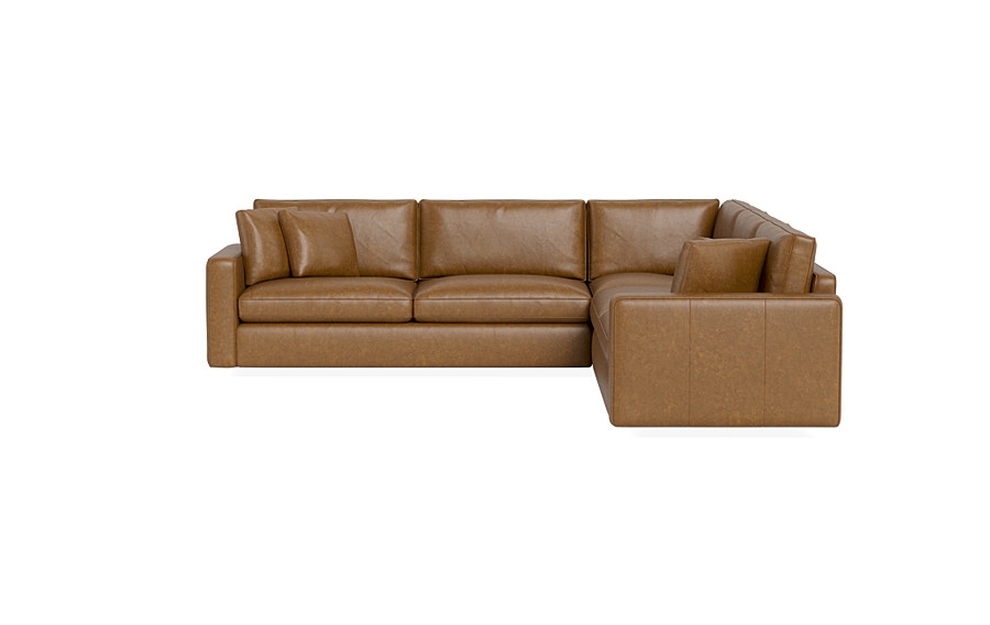 James Leather 3-Piece 4-Seat Corner Sectional - Image 3