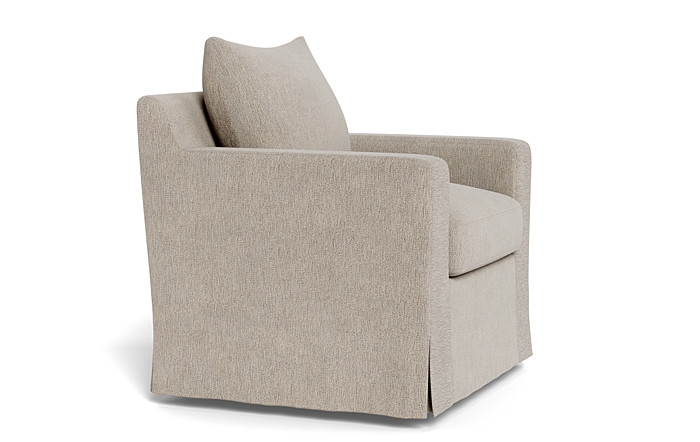 Sloan Slipcovered Swivel Chair - Image 4