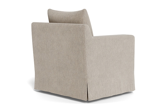 Sloan Slipcovered Swivel Chair - Image 1
