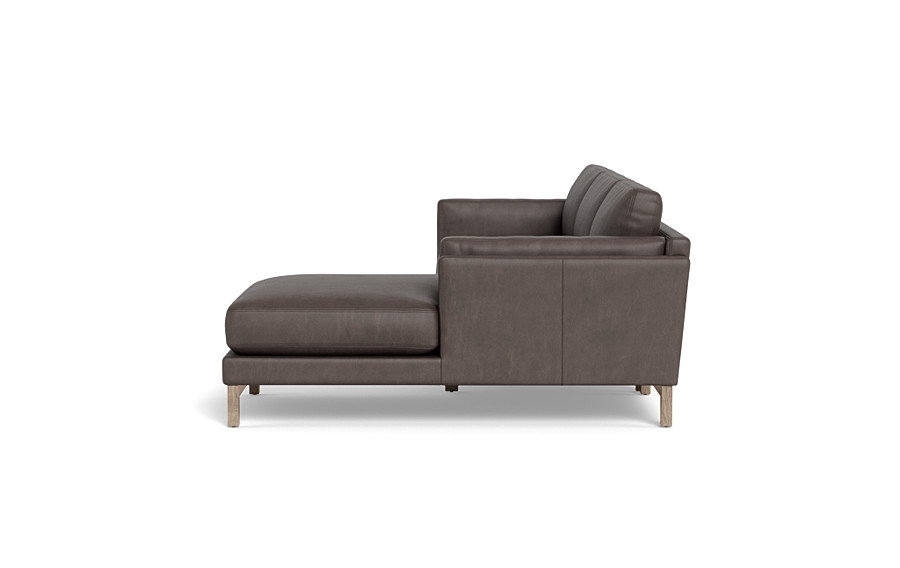 Gaby Leather 3-Seat  Chaise Sectional - Image 1