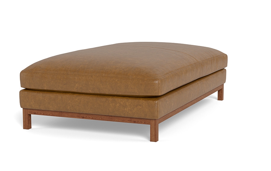 Jasper Leather Ottoman - Image 2