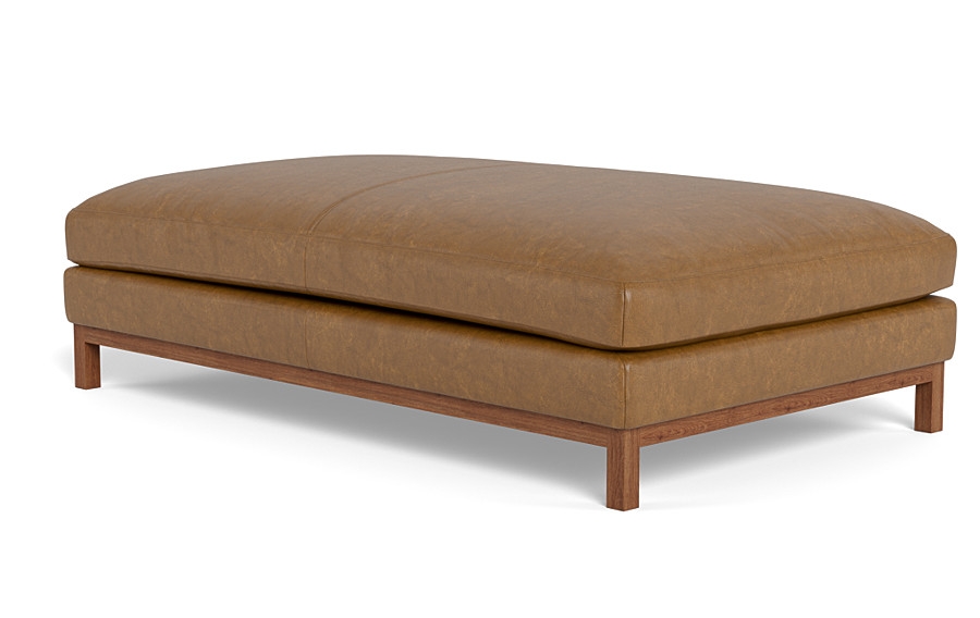 Jasper Leather Ottoman - Image 3