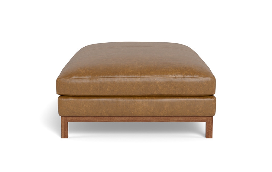 Jasper Leather Ottoman - Image 4