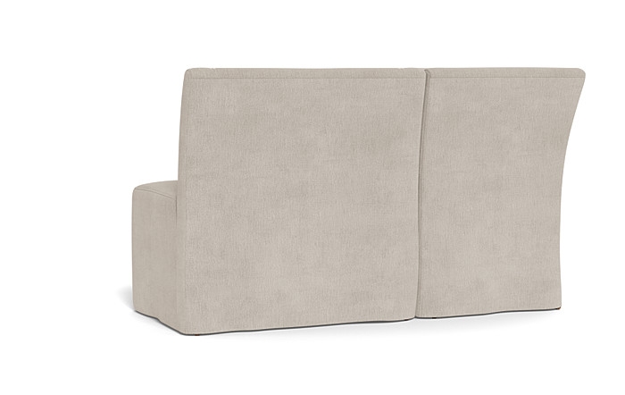 Dorian Slipcovered Petite Left Banquette - Image 1