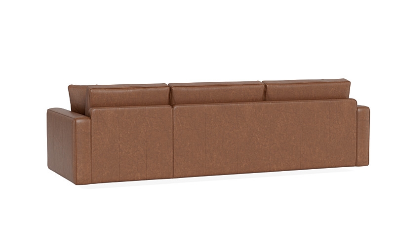 James Leather 3-Seat Right Chaise Sectional with Storage - Image 3