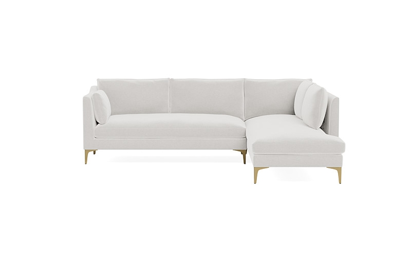 Caitlin 3-Seat  Bumper Sectional by The Everygirl® - Image 0